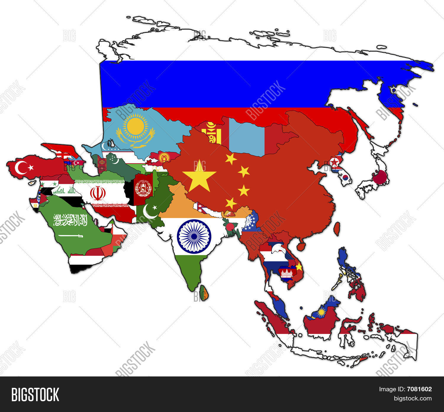 Political Map Asia Image & Photo (Free Trial) | Bigstock