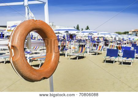 Safety Equipment On The Beach