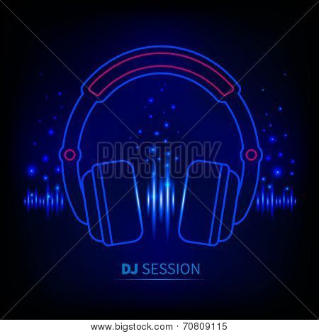 Light Neon Headphones