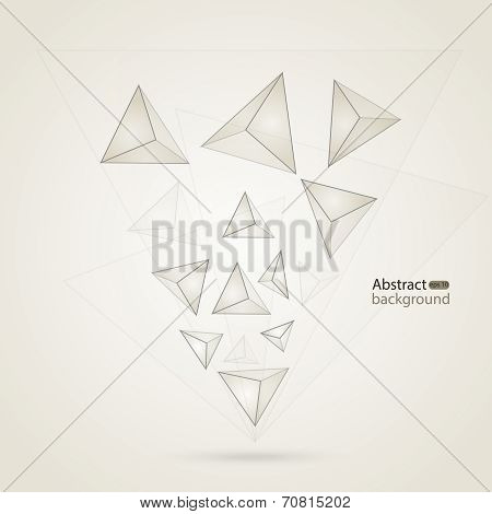 Abstract Mesh Background With Lines, And Shapes.