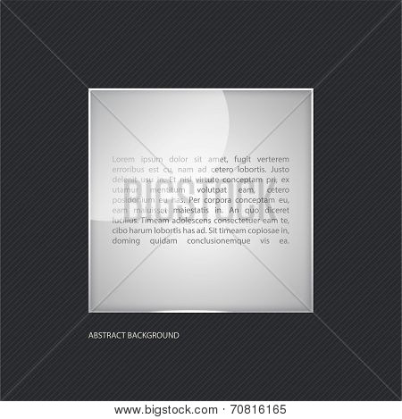 Abstract Vector Background With A Glass Panel With Copy Space.