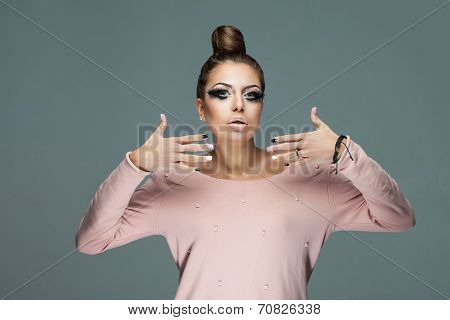 Beautiful And Glamorous Woman