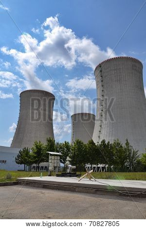 Cooling towers at nuclear power plant