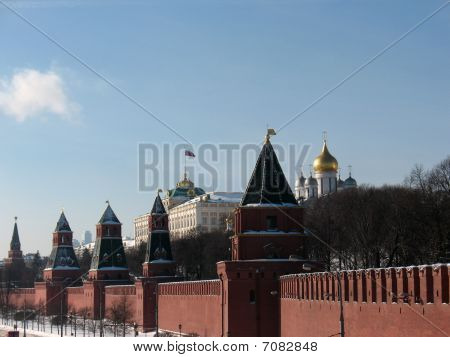 Moskva. Kreml muren.