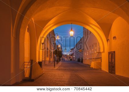 Presov, Slovakia in evening light