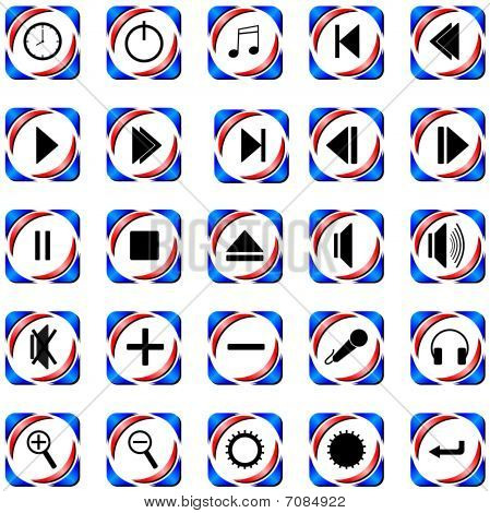 Pictogrammen, knoppen