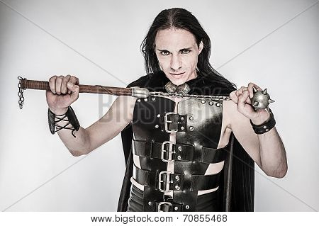 Fantasy Warrior With Spiked Club