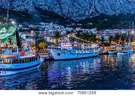 Makarska by night