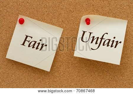 Fair Versus Unfair