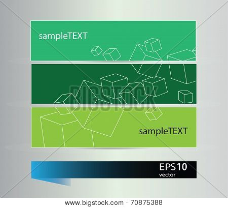 Colorful Square banners