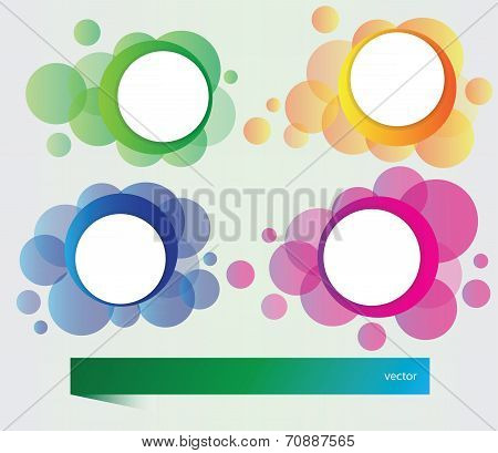 Vector set of banners