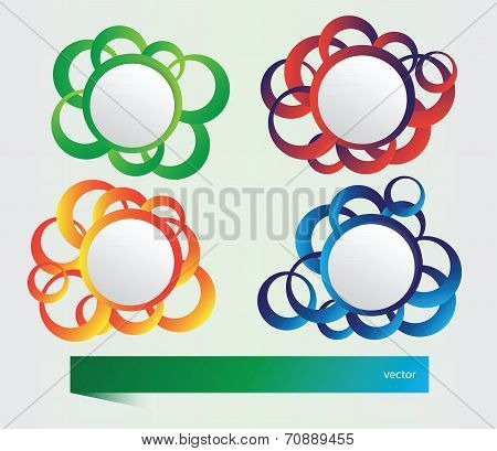 Vector set of banners