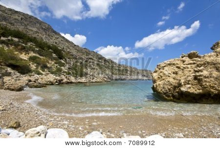 หาดที่เกาะโรดส์ กรีซ (Anthony Quinn หาด)