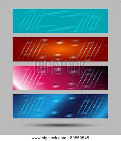 Set of banners