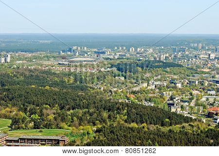 Vilnius City Capital Of Lithuania Aerial View
