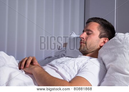 Close-up Of A Man Sleeping