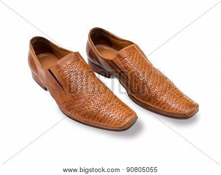 Orange-biege men's shoes