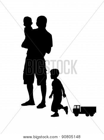 Father With Children