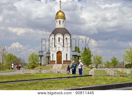 The Temple-chapel In Honor Of The Vladimir Icon Of The Mother Of God At The Military Memorial Cemete