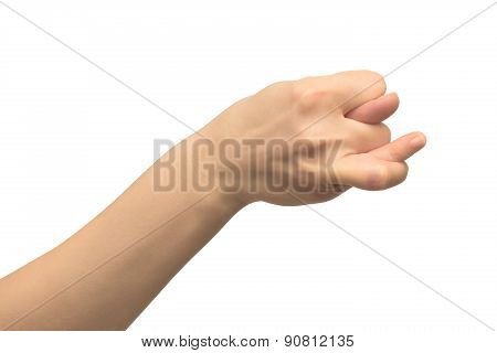human hand shows gestures