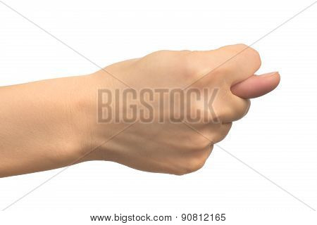 human hand shows gestures