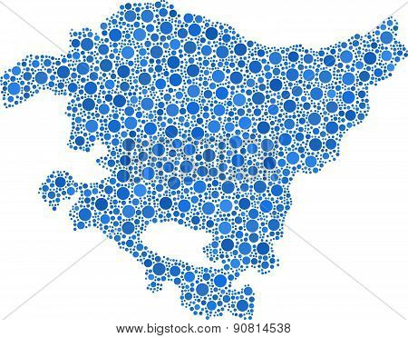 Map of the Basque Country