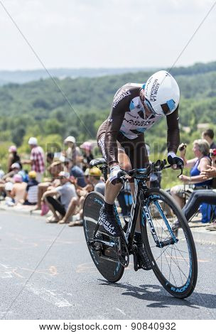 The Cyclist Samuel Dumoulin - Tour De France 2014