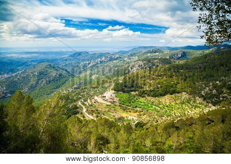 Landscape Near Small Village Alaro