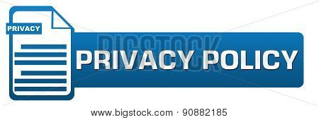 Privacy Policy File Icon Horizontal