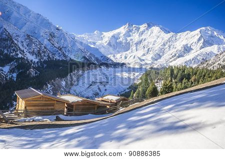 Idyllic of mountain peak