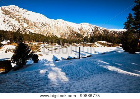 Idyllic of mountain peak