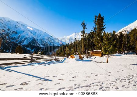 Idyllic of mountain peak