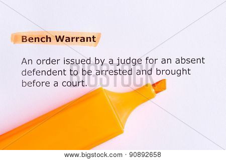 Bench Warrant
