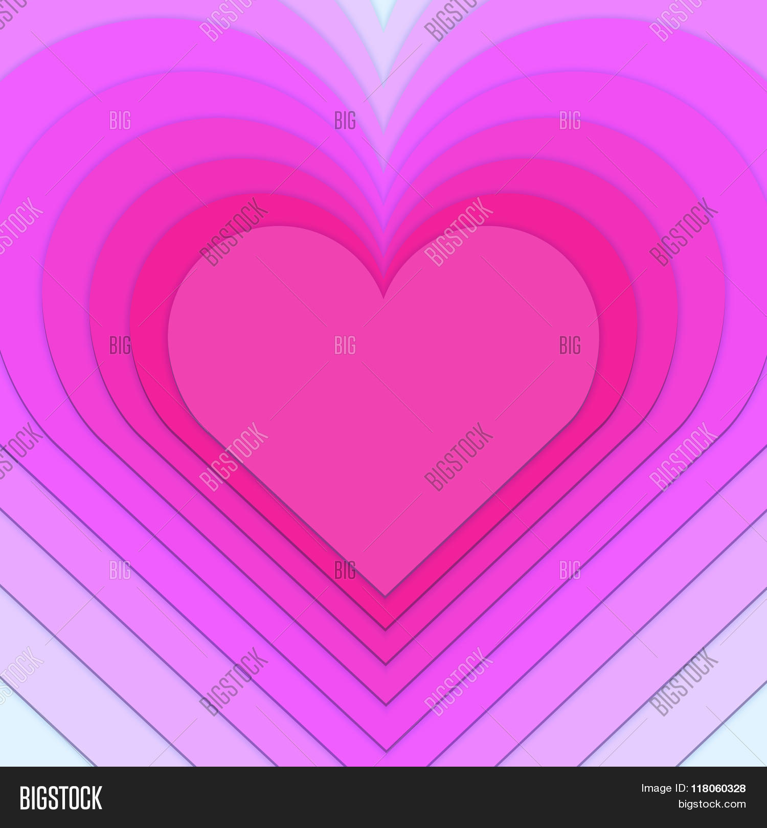 Multi-layered Heart Vector & Photo (Free Trial) | Bigstock