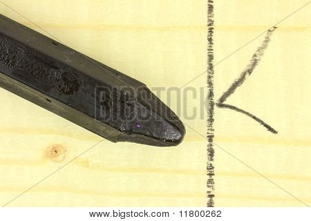 Crow's Foot označení na dřevěných sloupků