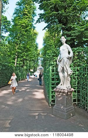Saint-Petersburg. Russia. Thalia Statue