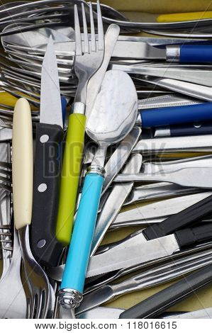 old cutlery flea market