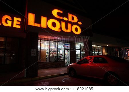 C.D. Liquors During the Night