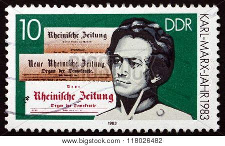 Postage Stamp Germany 1983 Karl Marx
