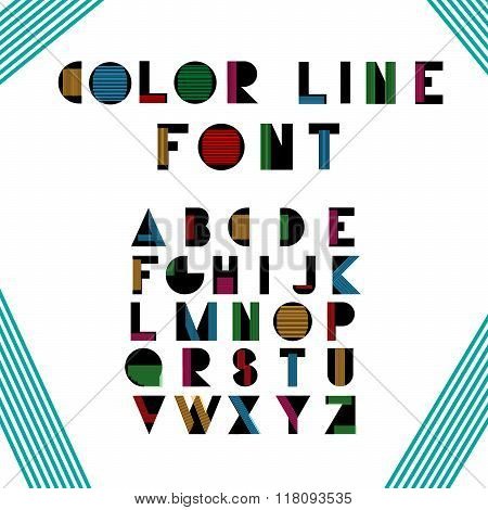 Color alphabetic fonts