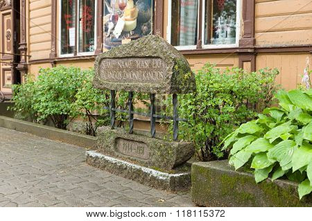 The Streets Of Palanga City In Lithuania