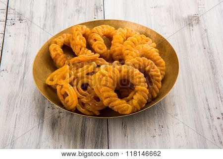 indian sweet jalebi or imarti or imarati