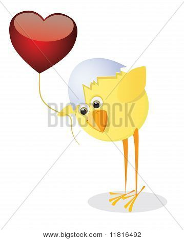 Chicks And hearts