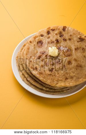 Puran poli is important sweet menu in holi festival in india, indian dessert, puran roti, indian swe