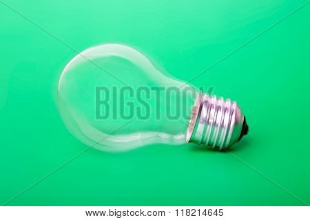 The lightbulb on a background