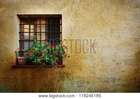 Window at the wall