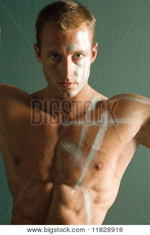 Sexy muscular body builder