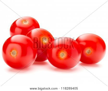 fresh cherry tomato isolated on white background cutout