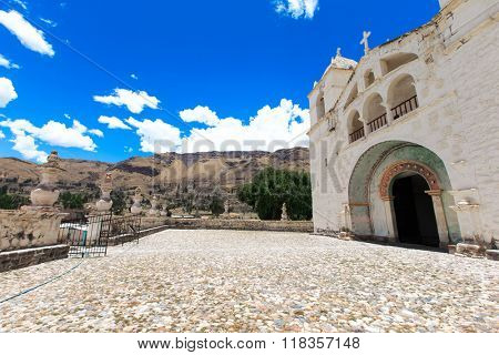 San Pedro de Alcantara Church in Cabanaconde, Peru