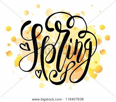 Spring Lettering Typography